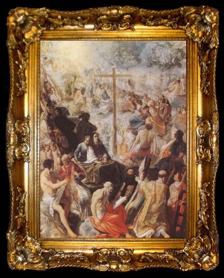 framed  ELSHEIMER, Adam The Glorification of the Cross (mk08), ta009-2